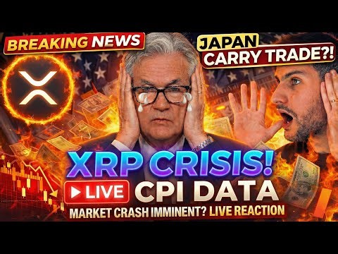 🚨 LIVE: US CPI Release | Japan Rate Hike TODAY | XRP Carry Trade Shock
