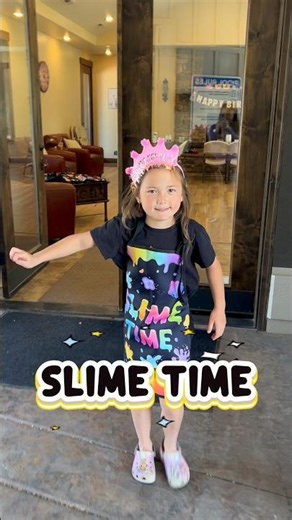 🥳 SLIME BIRTHDAY set up! Come see how we set up Gracie’s party! #party #slime #birthday #shorts