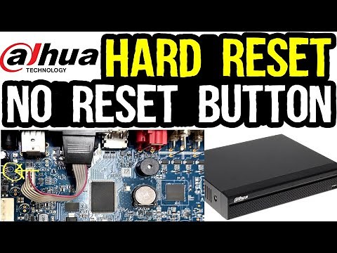 Dahua DVR Hard Reset Without Reset Button | How to Reset Admin Password Dahua XVR1B04H, XVR1A08