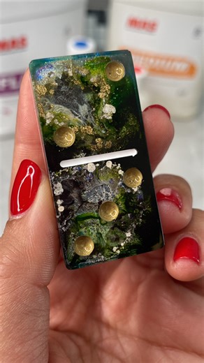 748K views · 10K reactions | ✨ Mystical Green Forest Resin Dominos I think it’s safe to say I redeemed myself from my last set. Now available.  I appreciate all your support. www.AnniesArtStudioShop.com #resinartist #resin #resinart @MAS Epoxies “AnniesArt” to save & F R E E Shipping  | Annie's Art Studio | Facebook