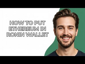 How to Put Ethereum In Ronin Wallet - GUIDE!