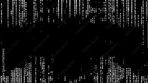 Matrix screen is in running numbers and letters. Programming in symbols on the display.