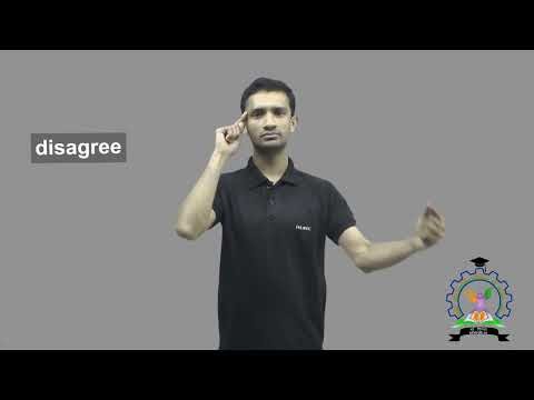 "Disagree", "Dissent" Sign 2 : Indian Sign Language Tutorial | How to Sign