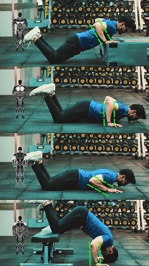 Akhilesh Chandra | Workout Tips. on Instagram: "Complete push workout for beginners by using body weight only. This video shows 4 push exercises that a beginner can do very easily at the gym or home. 1️⃣ Inclined push-up 2️⃣ Kneeling push-up 3️⃣ close-hand push-up 4️⃣ supported Pike push-up Do 3 sets of each exercise for 8-10 reps to build strength as a beginner. . Coached by @workoutandfacts . #pushworkout #pushup #beginnerworkout #beginnerworkouts #bodyweightworkout #bodyweightexercises #worko