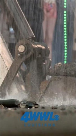 Water bursts from manhole at Royal and Canal Street in New Orleans