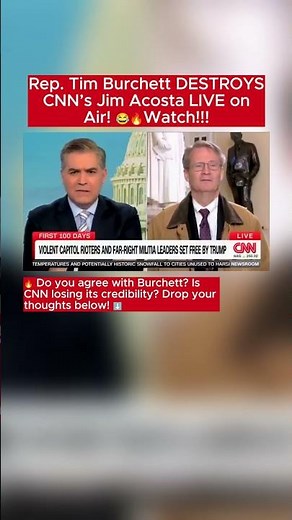Rep. Tim Burchett DESTROYS CNN’s Jim Acosta LIVE on Air! 😂🔥 | #CNN #TimBurchett #BreakingNews