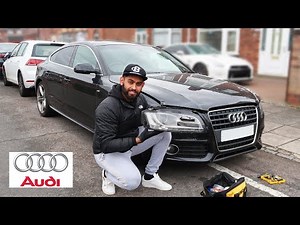 Audi A5 removing the headlight
