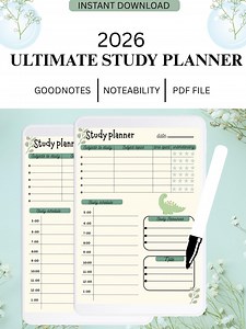 2026 Ultimate Study Planner | Digital Student Organizer (PDF Download) - Etsy UK