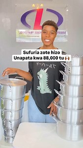 3.1K views · 33 reactions | Mzigo upo ofisini Sufuria set bei 88,000 tu | ChapChap China | Facebook