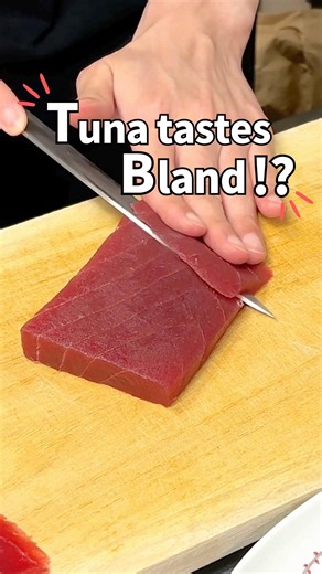 How to make bland tuna taste better! #sushi #homemade #wine #shorts
