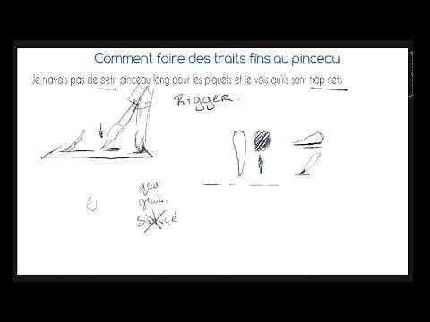 Comment faire des traits fins au pinceau