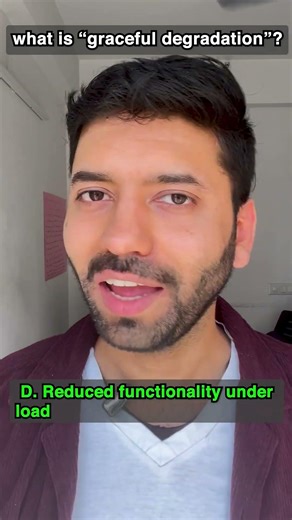 Graceful Degradation Explained⚡| System Design Interview #shorts #systemdesign #backend #interview