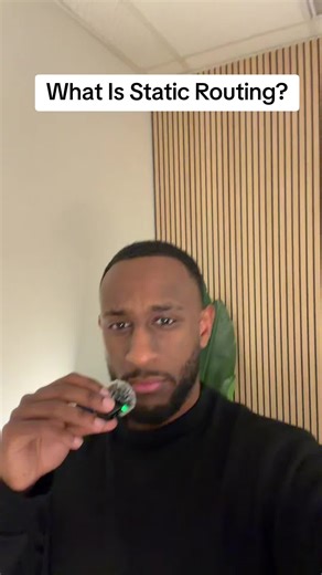 What is Static Routing? Made simple 👇 📌 Static routing is when a network engineer manually tells a router where to send traffic. No guessing. No learning. Just fixed paths. 🔧 How it works You configure a route like: “If traffic is going to this network ➝ send it via this next hop.” ✅ Why static routing is used • Full control over traffic flow • More secure (no route advertisements) 🔒 • Low CPU & memory usage • Perfect for small or simple networks ❌ Limitations • Doesn’t adapt if a link fails