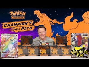 Pokémon “Champion’s Path” Charizard V & Charizard VMAX Ultra Rare Card Pulls Challenge AdventureFun!