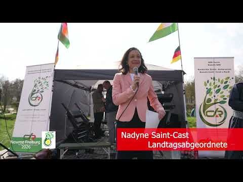 Nadyne Saint-Cast Landtagsabgeordnte Newroz Freiburg 2026
