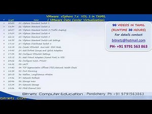 vmware vsphere 7 vol 1 in Tamil
