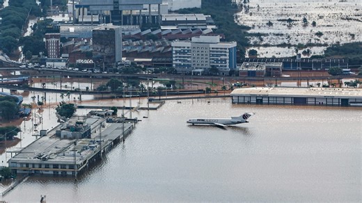 Videos: Brazil's 'worst natural calamity' closes airport, floods roads