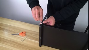 Slideep Expandable Shelf Rack Counter Organizer Shelf 16.54'' to 27.17'', Stackable Cabinet Shelves Organizer Storage Rack Cupboard Stand Spice Rack for Kitchen Bathroom Pantry -Black