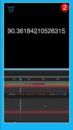 decimal value round off via expression in after effects tutorial #aftereffectstutorial #shorts