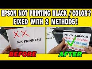 How To Fix Epson Printer Not Printing Black / Color | ET-2400, L3210, L3110, Etc.