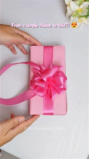From Simple Ribbon to Stunning Gift Bow 🎀