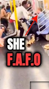 Lady Finds Out The Hard Way To Not Put Her Hands On Men #foryou #mustsee #CaughtOnCamera #reactionvids #subwaytrain | Talkin’ With Power