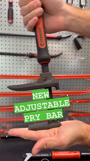Travis Collins on Instagram: "Unique new Adjustable Prybar from Crescent. Could you use this? 16” & 24” model available on Amazon Price: $32 - $34 Crow bar end with nail puller slot. Hammer head surface for striking. Adjustable jaws slide and clamp to fit onto objects for straightening and prying. @crescent_tool"
