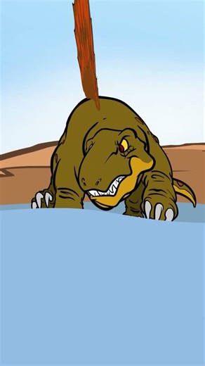 Dimetrodon hunting Diplocaulus