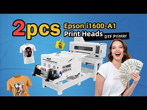 DTF Printer for Small Factories | XF-A2 with Dual Epson i1600 Heads – See It in Action!