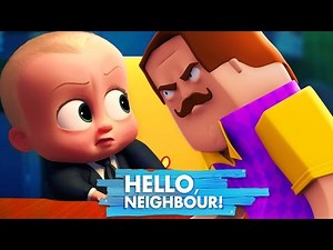 Minecraft - BOSS BABY GETS TAKEN BY HELLO NEIGHBOUR!