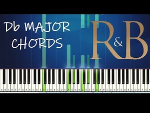 Easy R&B Chord Progression #2 Db major [Synthesia] (Piano tutorial)