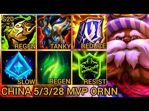 Ornn MVP S Rating Support 5/3/28 - China Wild Rift New Meta Build & Runes By Tiarty