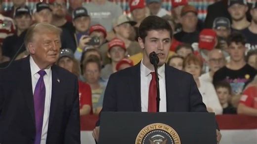 Former CovCath student Nick Sandmann speaks at President Trump’s NKY event