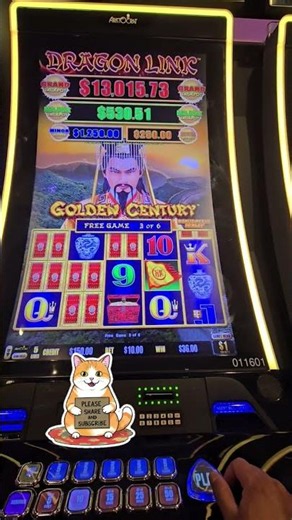 Dragon Link Golden Century | $10 Spins Free Spins Feature at Caesars Palace