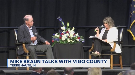 Indiana Governor Mike Braun visits Terre Haute