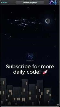 Shooting Stars Animation | HTML CSS JavaScript #shorts #html #css #javascript #tutorials #trending