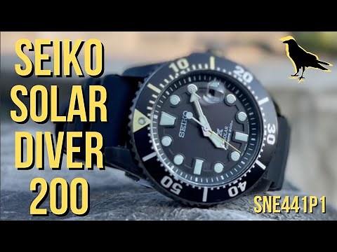 SEIKO SOLAR DIVER 200 Watch Review| Ref: SNE441P1, Affordable diver watch, solar power