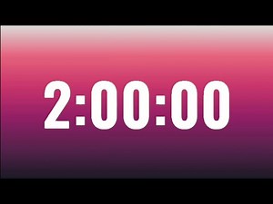 🕑 2 Hours Countdown Timer | Focus, Work, Study & Alarm at End #countdown #timer