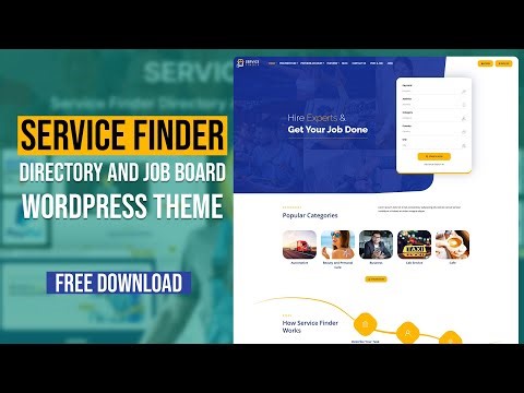 Service Finder - Directory and Job Board WordPress Theme