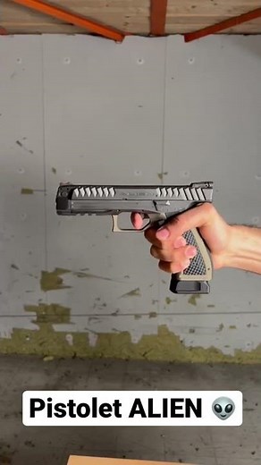 Tir à une main 🤚 Pistolet Alien 👽 calibre 9mm