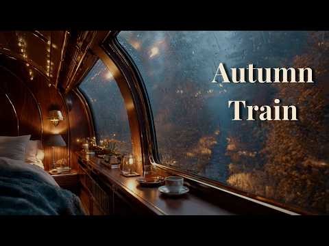 Autumn Rain Train Ambience | Cozy Sleeper Cabin for Sleep, Study & Relaxation