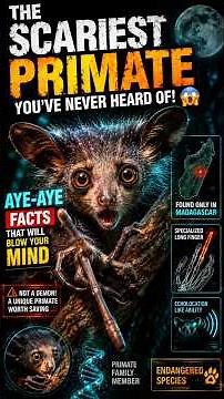 The Scariest Primate You've Never Heard Of! 😱 | Aye-Aye Facts