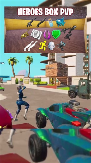 This map is better than Heroes Box fights, ours has 16 different superpowers!#fortnite #fortniteclips #fyp #foryou