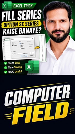 Excel Auto Fill Trick | Series in Excel in 5 Seconds ! @Expert_Bano
