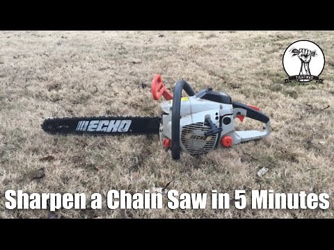 Easy Way To Sharpen A Chain Saw in 5 Minutes