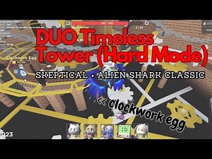 DUO Timeless Tower (Hard Mode) [Ft. Alien Shark] // Roblox Tower Heroes