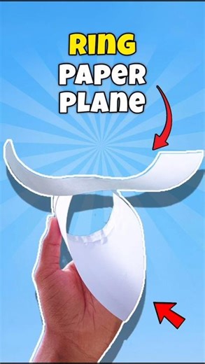How to Make Ring Paper Plane #shorts #origami