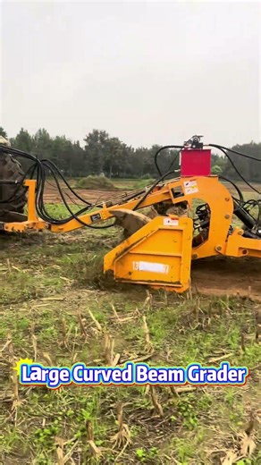 If you're troubled by uneven land, you can choose this land leveling machine. #automobile #loader