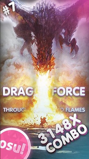 7 DragonForce-Through the Fire and Flames OSU!💀#osu #replay #osugame #stream #gaming #shorts