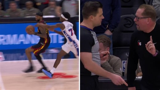 Questionable no-call costs the Sixers a chance to beat the Hawks